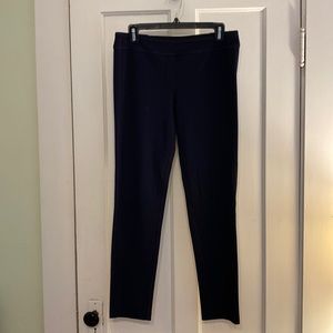 Tahari navy stretch leggings